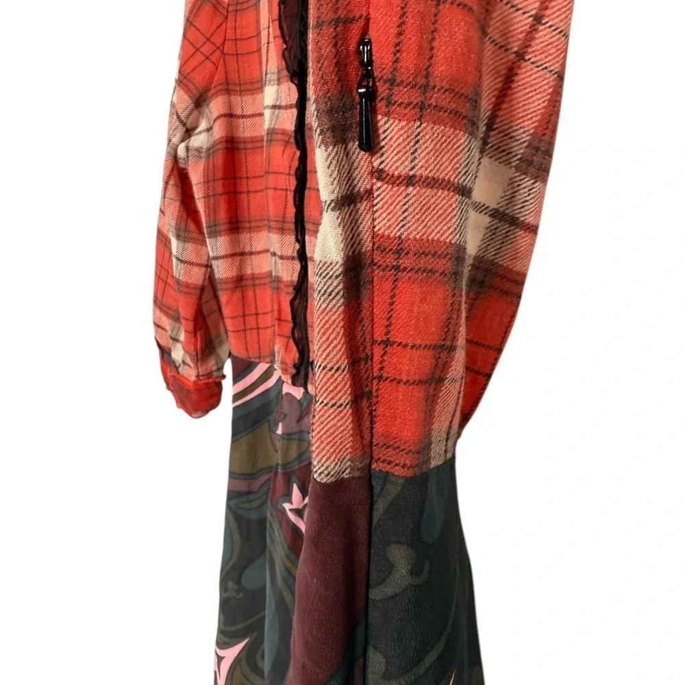 COACH 1941 Plaid Peter Pan Collar Mixed Silk Print Mini Dress – Size 4 NWOT